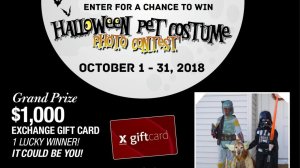 Enter for a chance to win Halloween Pet Photo Contest