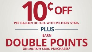 Shoppers Save on Fuel, Food and Earn Double Points with MILITARY STAR on Nov. 12