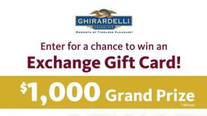 Exchange Giving Away $2,750 in Gift Cards in Ghirardelli Sweepstakes