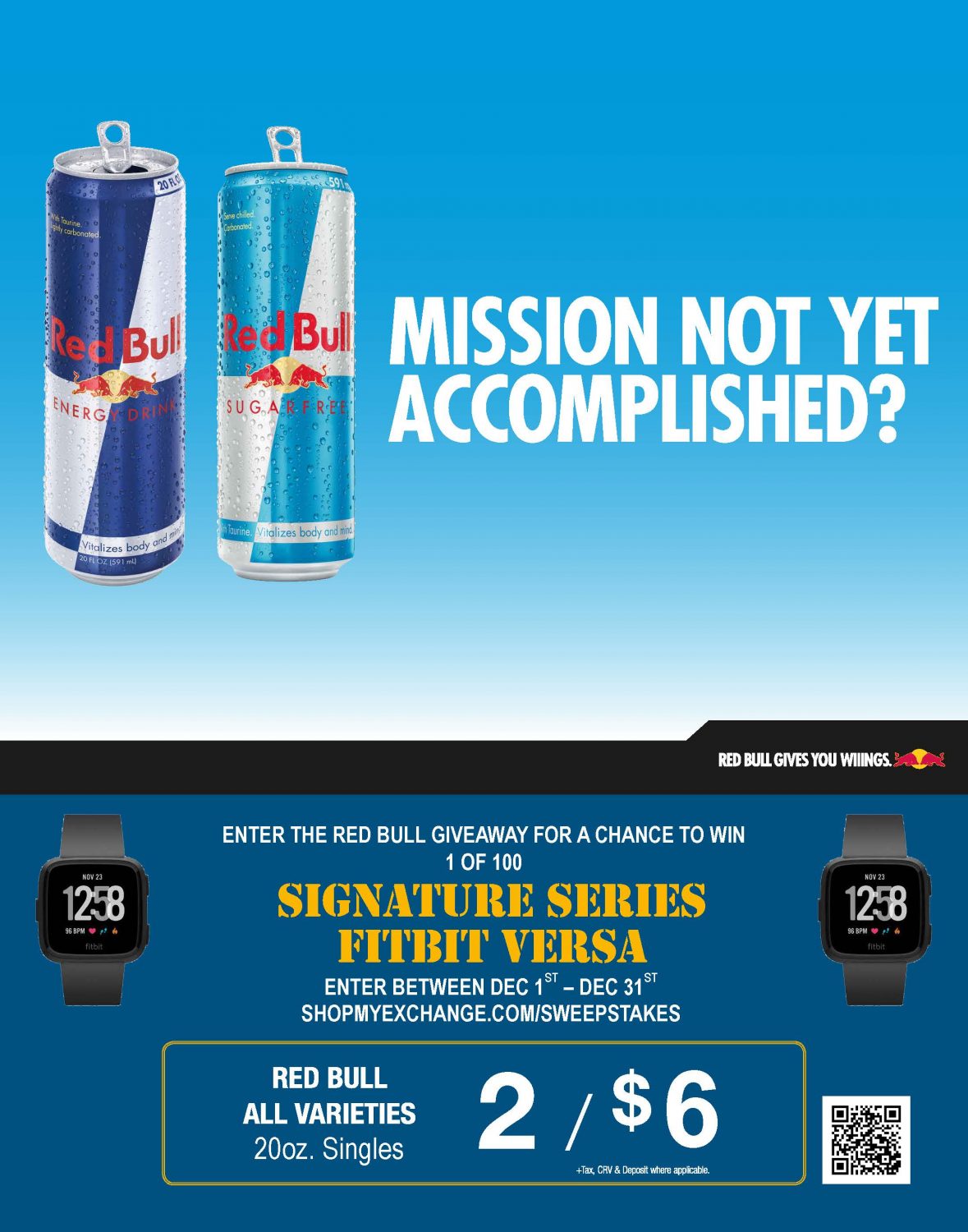 Mission not yet accomplished? - Red Bull giveaway