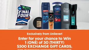 Exchange Shoppers Can Score $15,000 in Gift Cards in Unilever March Madness Sweepstakes