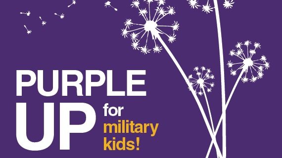 Purple Up! Exchange Rewards Military Children with Free Treat on April 13