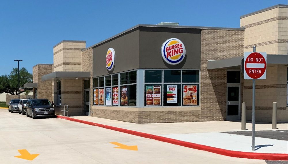 The exterior of the Joint Base San Antonio-Fort Sam Houston Exchange's new Burger King restaurant