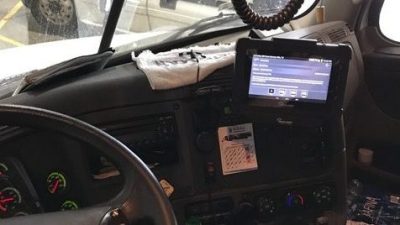 The Exchange uses software to communicate directly with its truck drivers to keep them safe and informed.