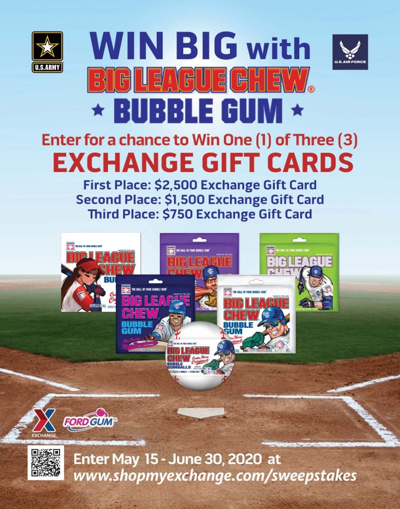 Big League Chew Sweepstakes Offering Nearly $5,000 in Exchange Gift Cards