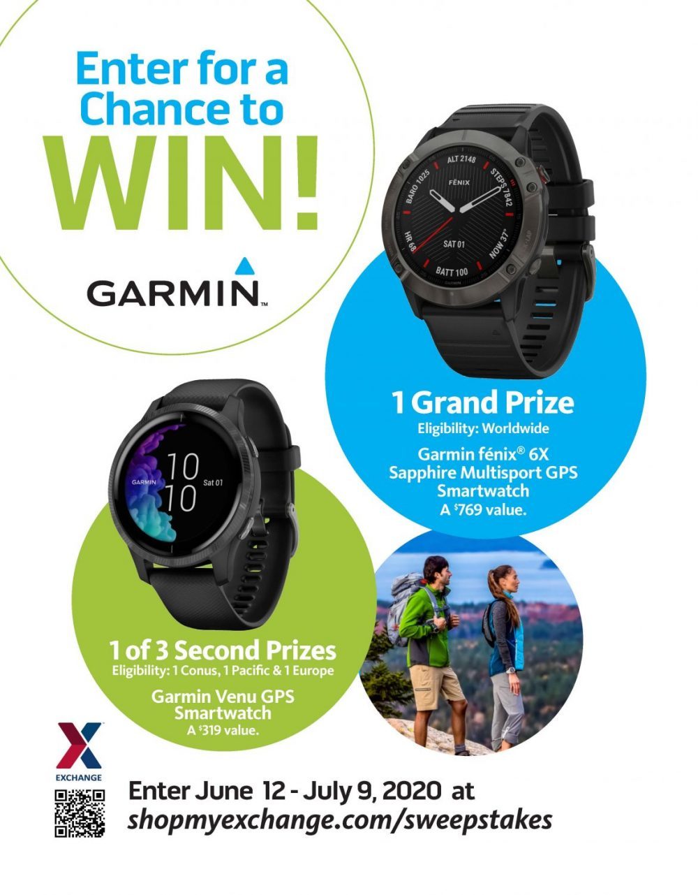 Garmin smartwatch sweepstakes