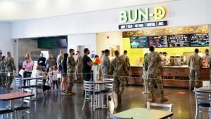 All of the Exchange's 1,700 restaurants, including this Bun-D at Spangdahlem Air Base, Germany, offer better-for-you options that support Warfighters’ readiness and resiliency.