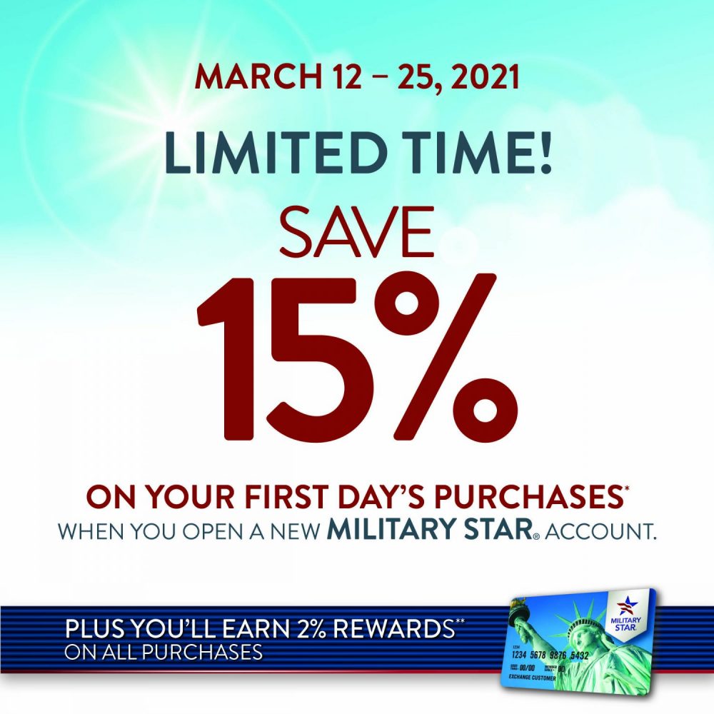 Military Star first-day discount