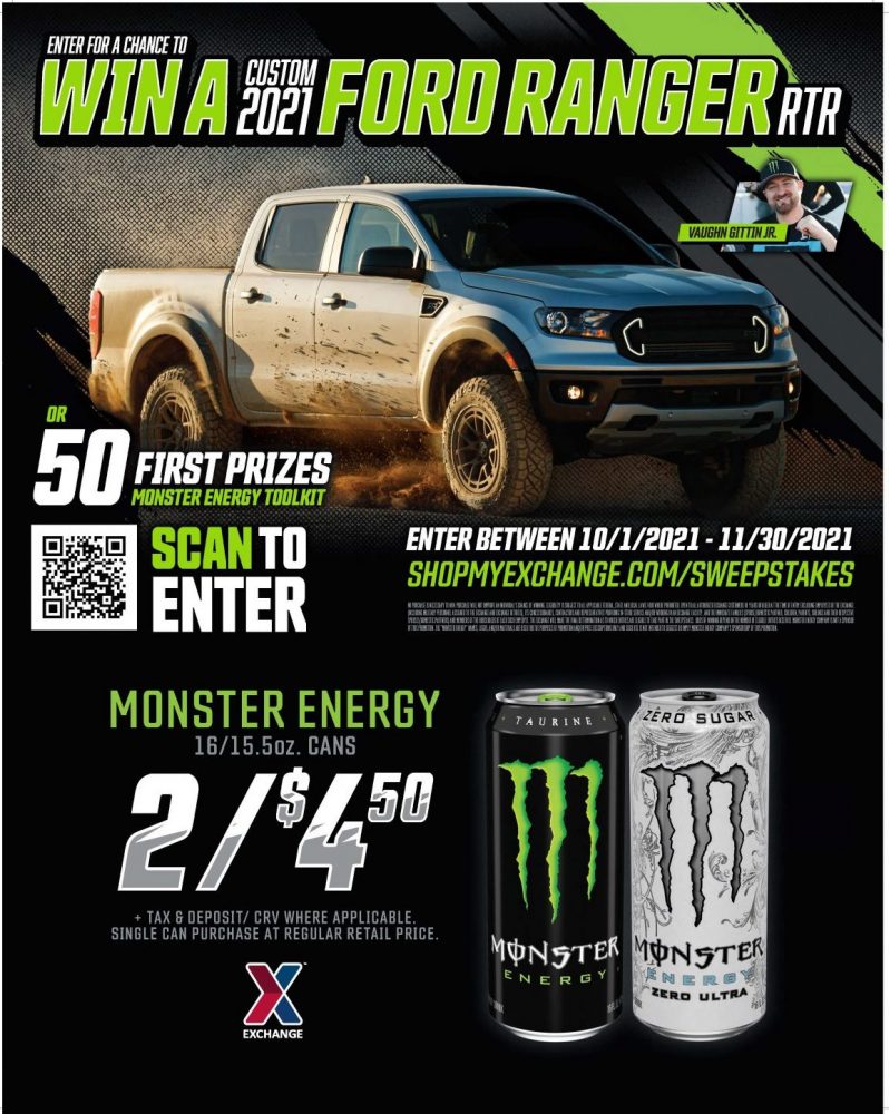 Monster Custom Ford Ranger Sweepstakes Poster