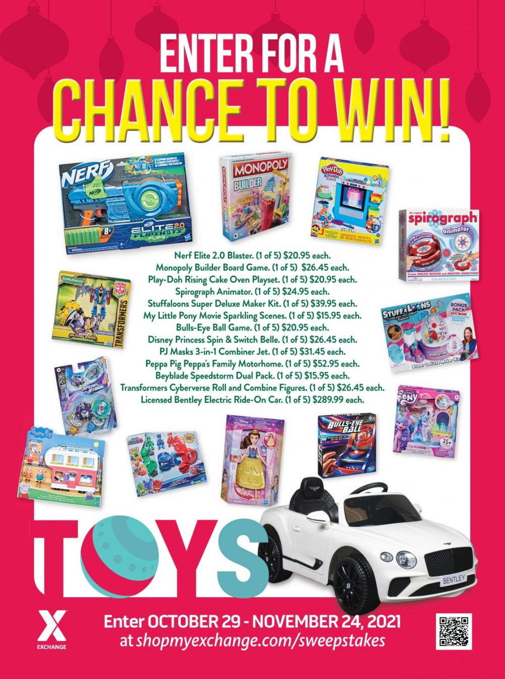 Military Kids Can Win the Year’s Hottest Toys in Exchange Sweepstakes