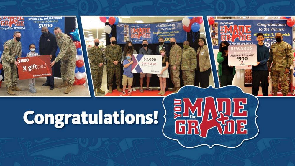 They Made the Grade! Military Students Score $4,000 in Exchange’s Program for Academic Excellence