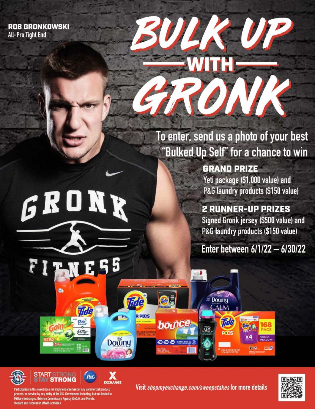 Bulk Up With Gronk Poster