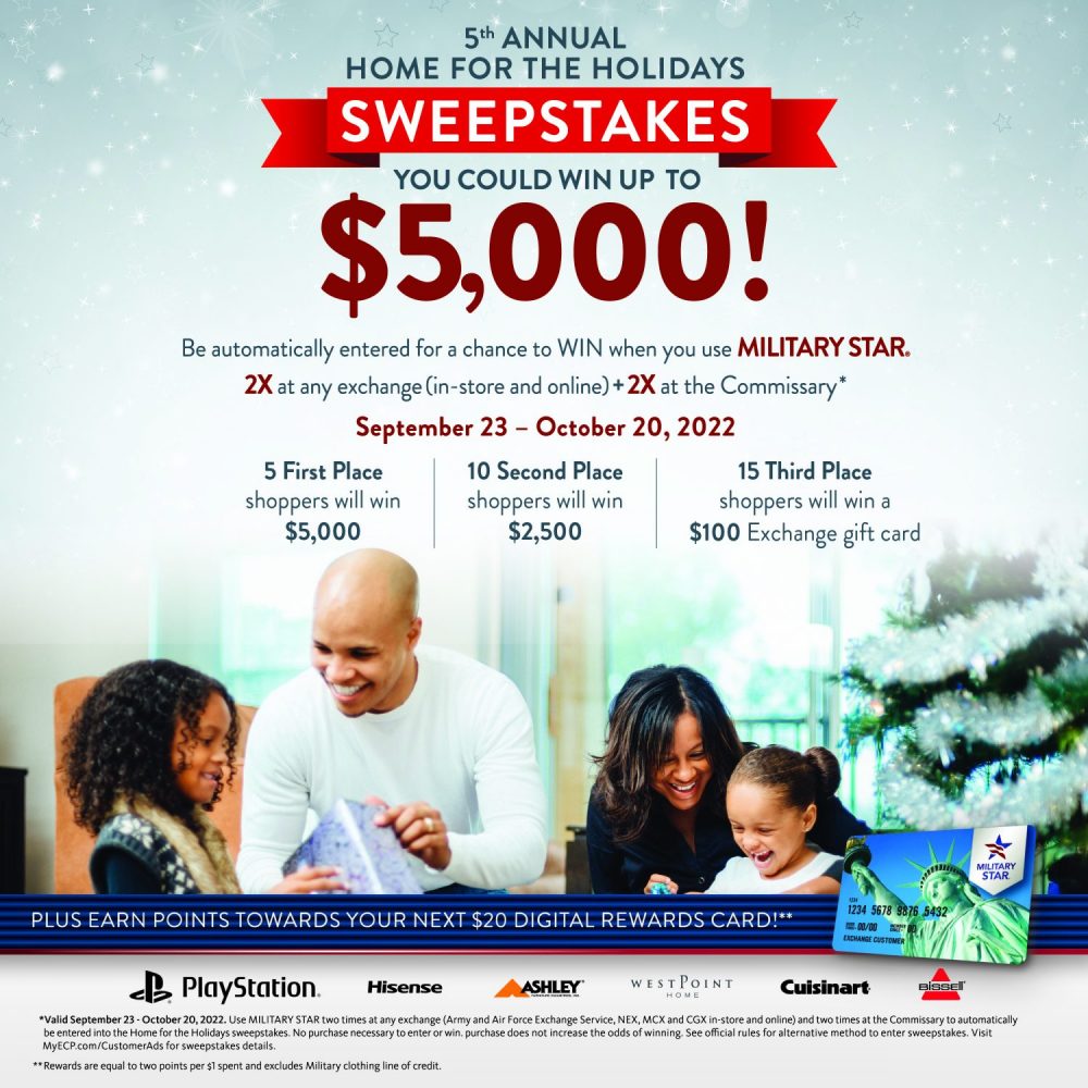 Home for the Holidays sweeps