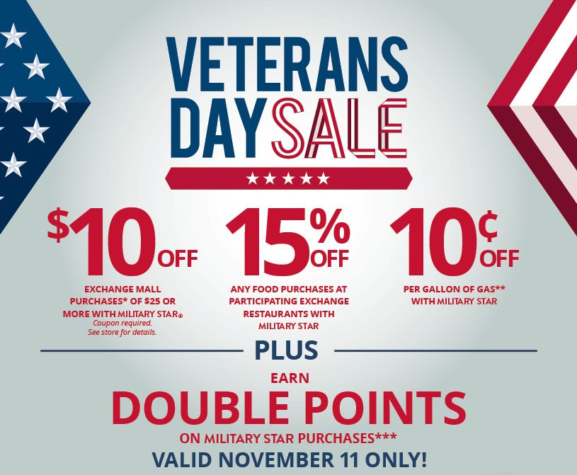 Vets Day sales