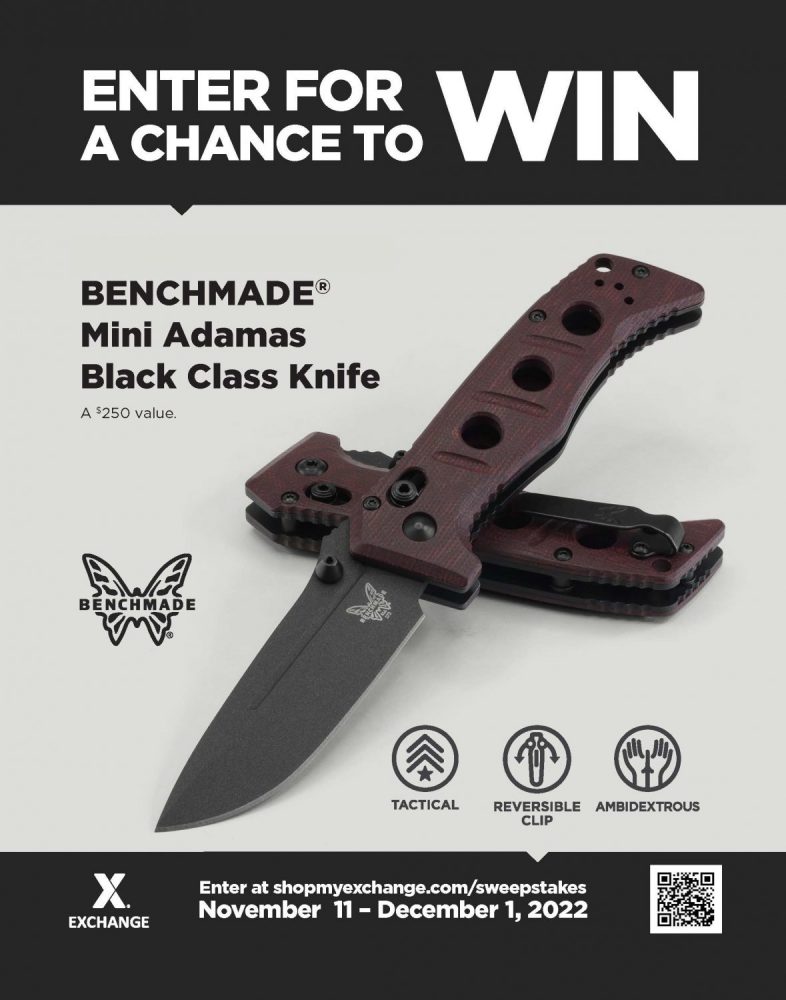 Benchmade knife sweepstakes