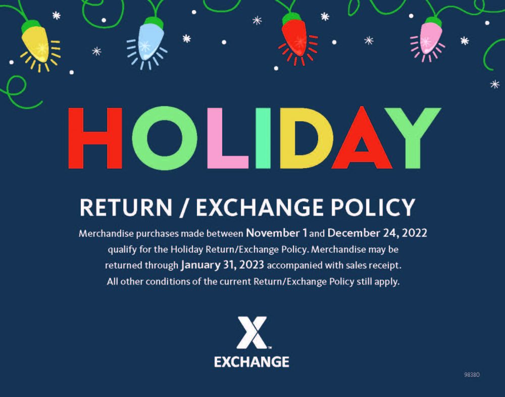 holiday return policy