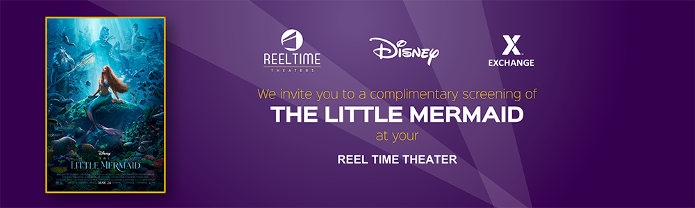 Military families can follow Ariel’s underwater adventures with complimentary screenings of Disney’s “The Little Mermaid” at select Exchange Reel Time Theaters on May 27