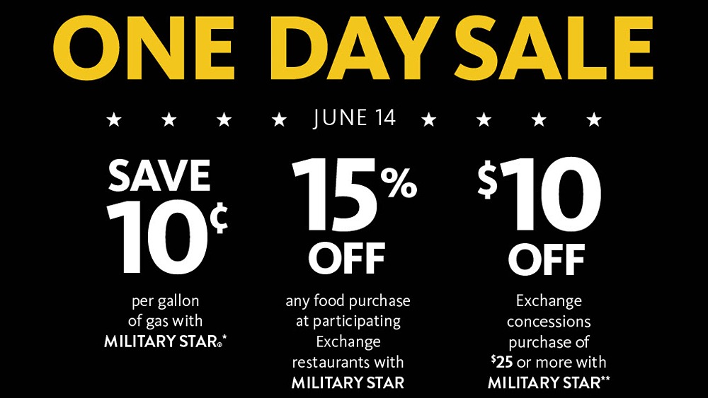 The Army & Air Force Exchange Service and MILITARY STAR® are celebrating the U.S. Army’s 248th birthday with one-day savings for cardholders.