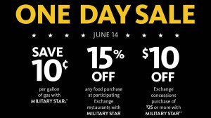 The Army & Air Force Exchange Service and MILITARY STAR® are celebrating the U.S. Army’s 248th birthday with one-day savings for cardholders.