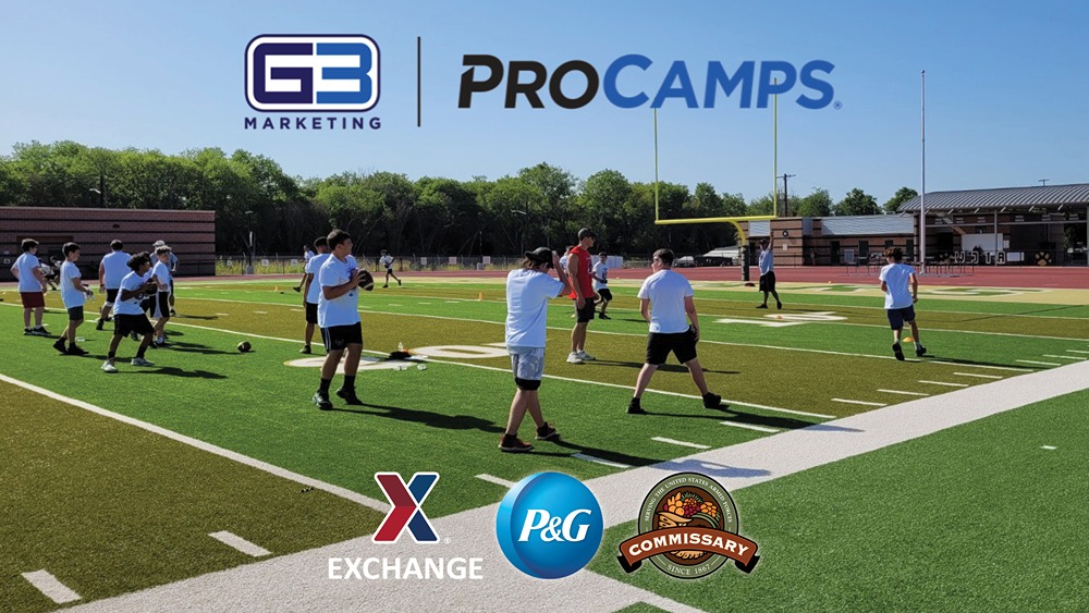 The Army & Air Force Exchange Service is teaming with Procter & Gamble and the Defense Commissary Agency to host NFL ProCamps for military children for the fifth year.