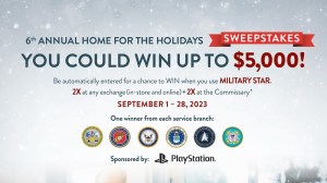 MILITARY STAR® is helping service members and their families gather together for the holidays with the sixth-annual Home for the Holidays Sweepstakes.