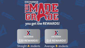 The Army & Air Force Exchange Service is kicking off the 23rd year of its You Made the Grade Program, which rewards military students who earn good grades.