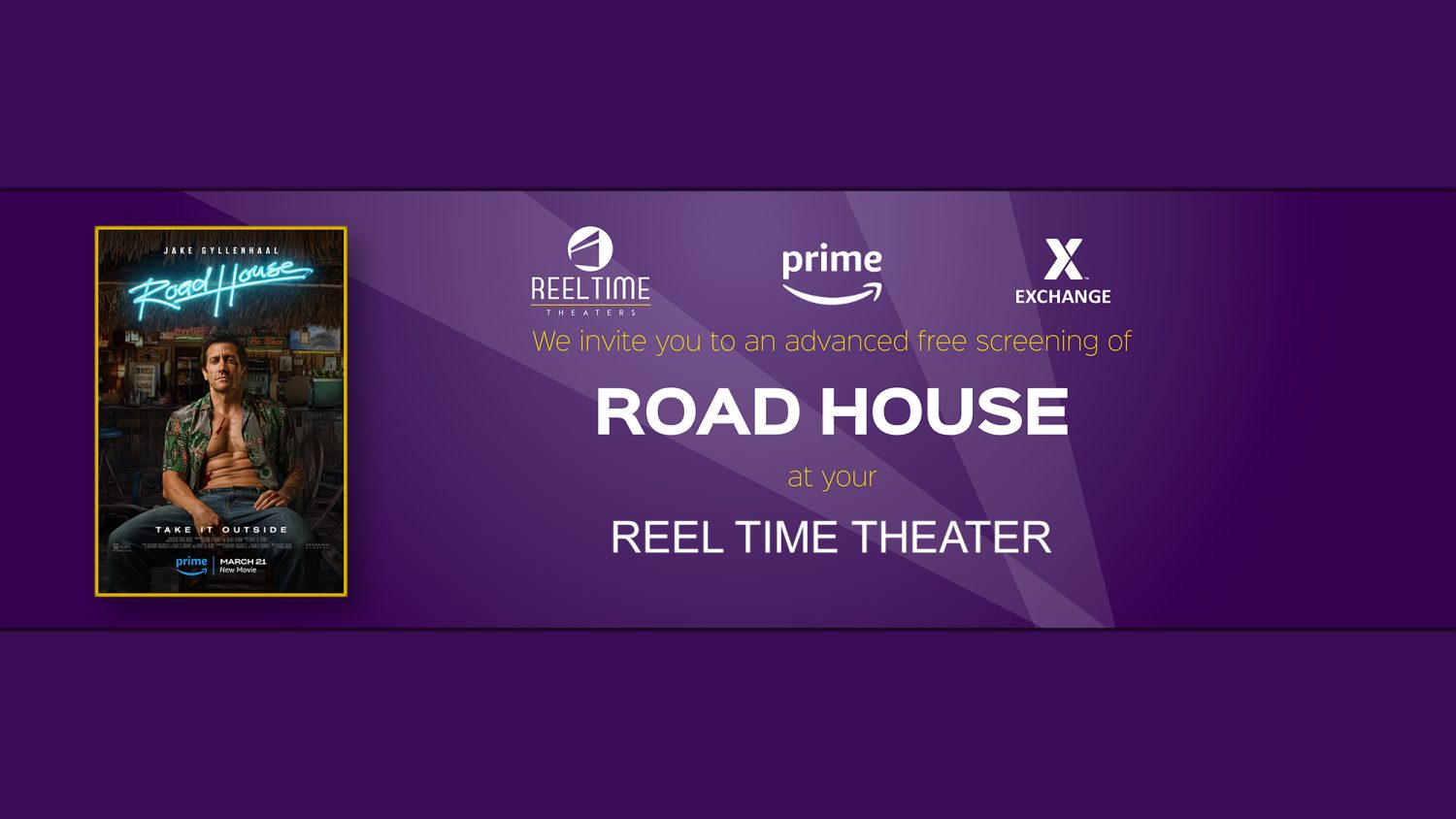 The Army & Air Force Exchange Service is offering free advance screenings of Amazon MGM Studios’ upcoming action film “Road House” at Reel Time Theaters worldwide on March 16.