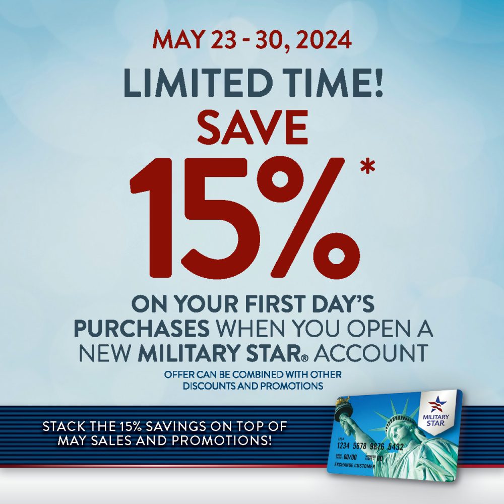 MilStar first-day discount