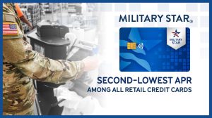 New Military Star Card is displayed in blue next to a service member.