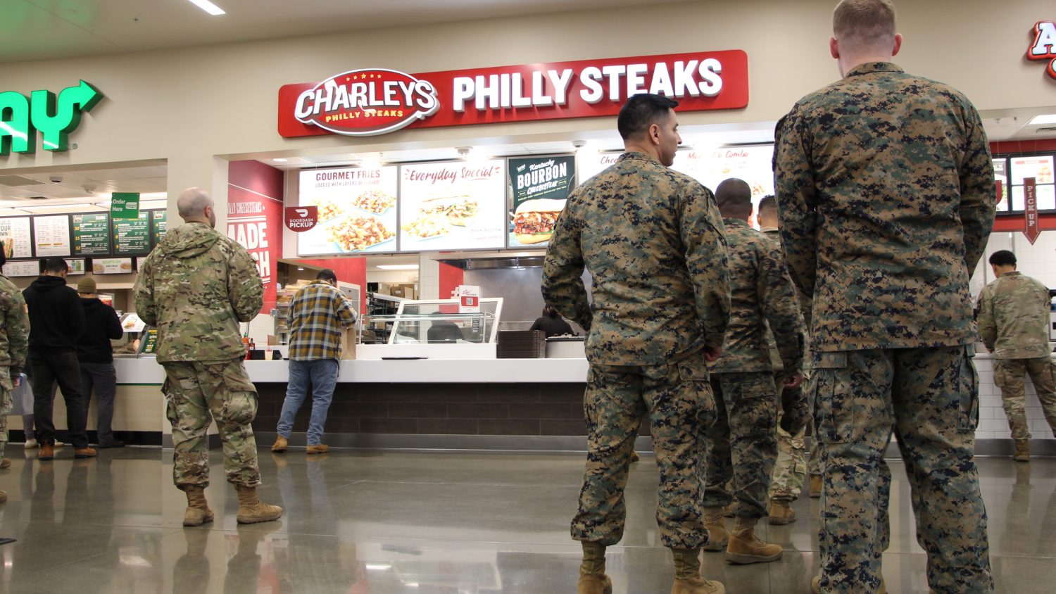 Dining at Charleys Philly Steaks