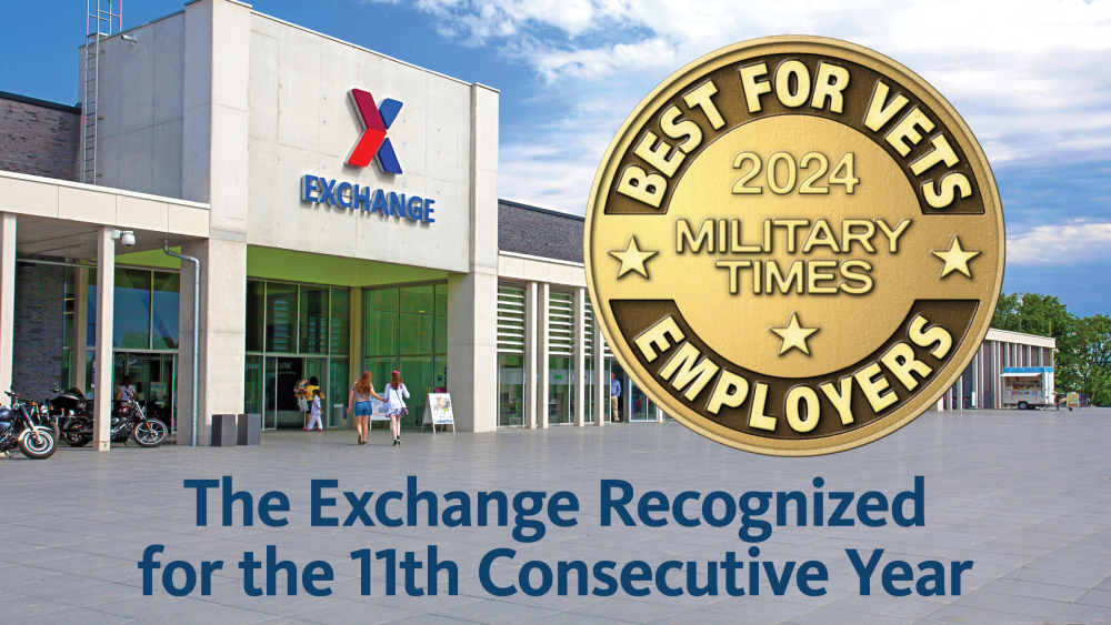 Army & Air Force Exchange Service Earns 11th Consecutive Recognition as ‘Military Times’ Best for Vets Employer Award