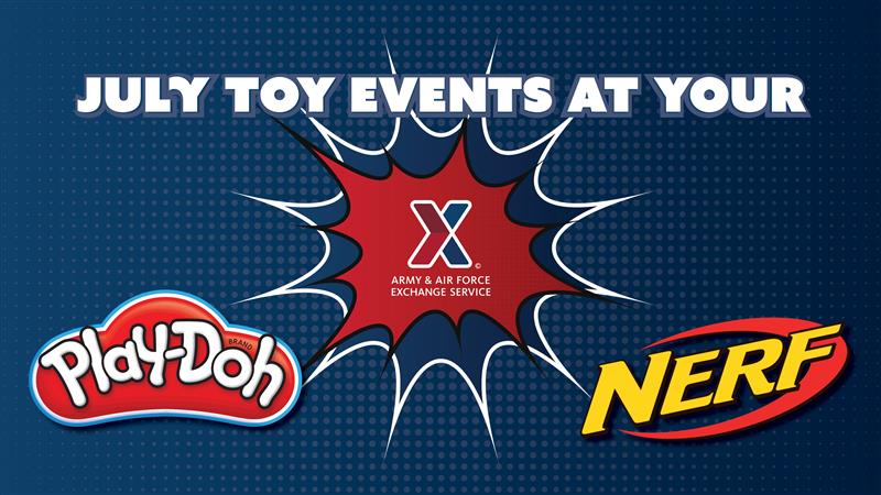 Play Doh and Nerf in-store toy events
