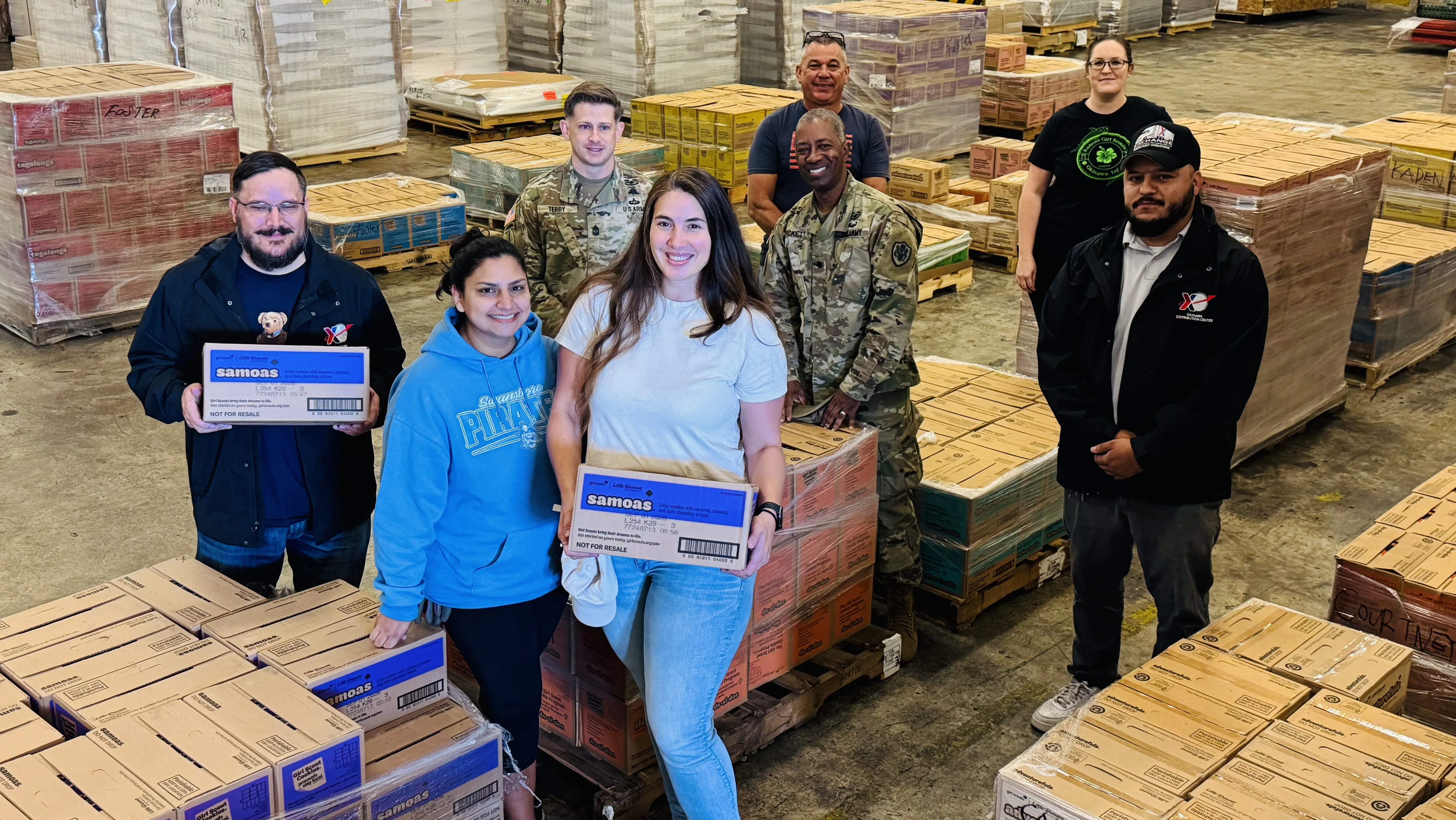 A Taste of Home, Delivered: Army & Air Force Exchange Service Ships More Than 210,000 Boxes of Girl Scout Cookies Overseas