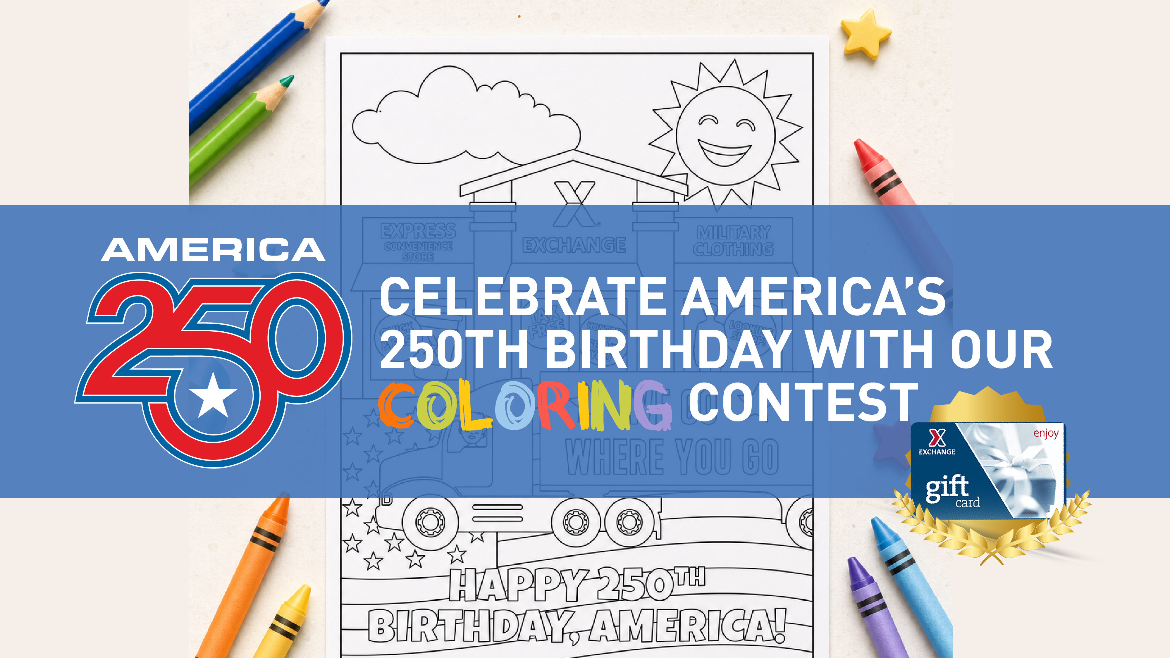 Red, White and Win with the Army & Air Force Exchange Service’s Coloring Sweepstakes