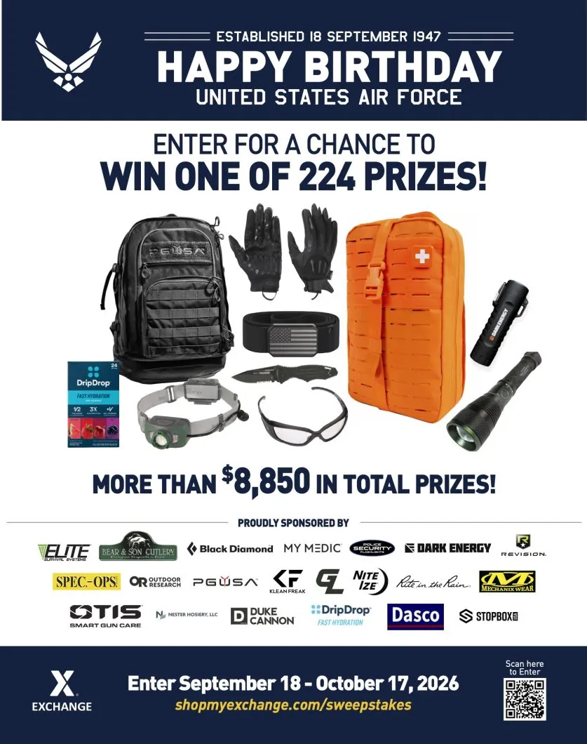 Exchange celebrates Air Force’s 79th Birthday with nearly $9,000