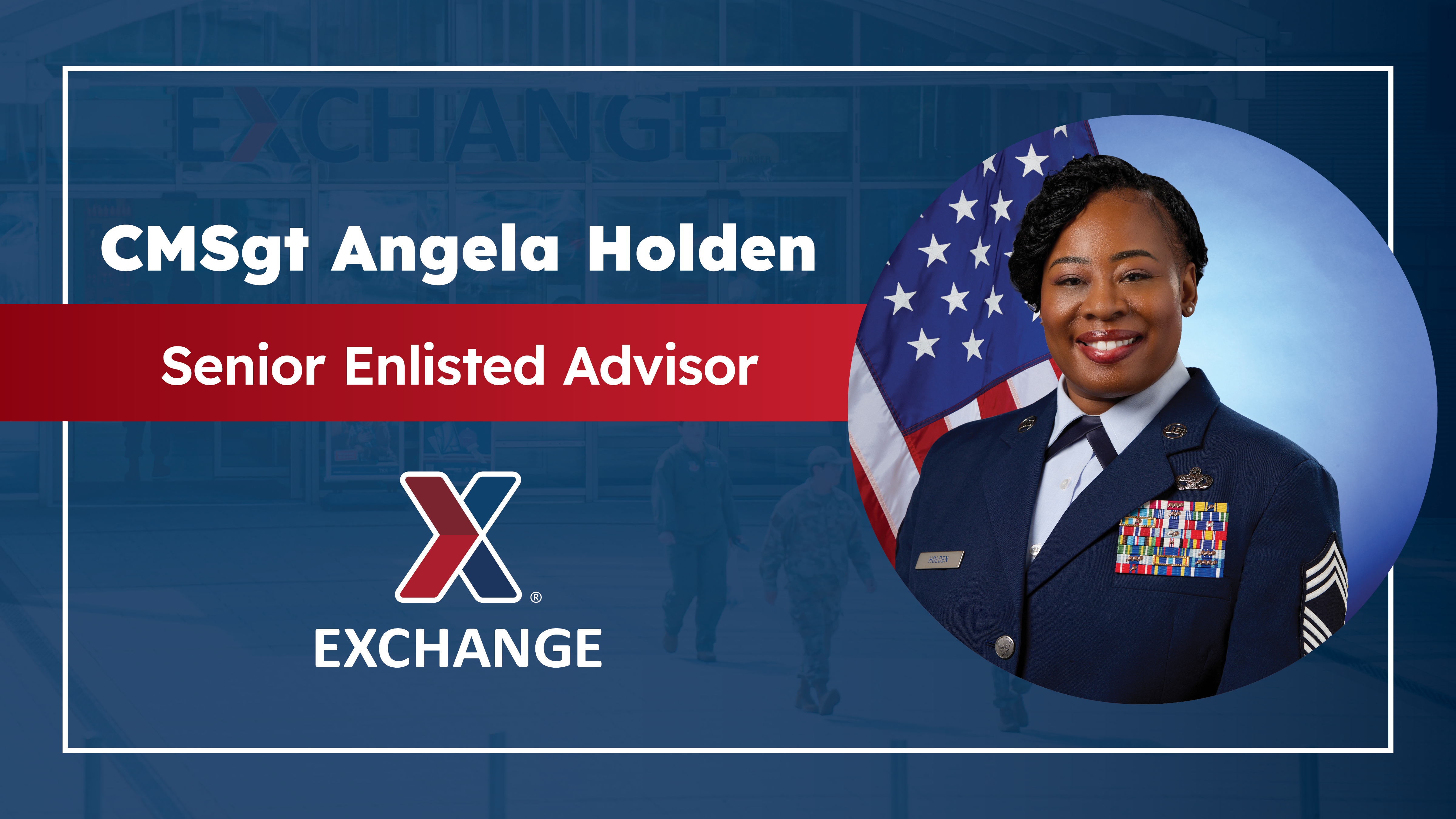 New Army & Air Force Exchange Service Senior Enlisted Advisor to Deepen Connection With Military Community