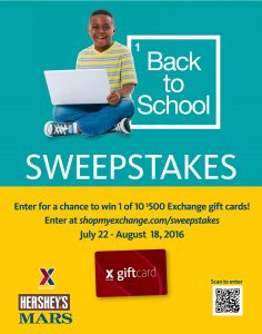 Back to School Sweepstakes